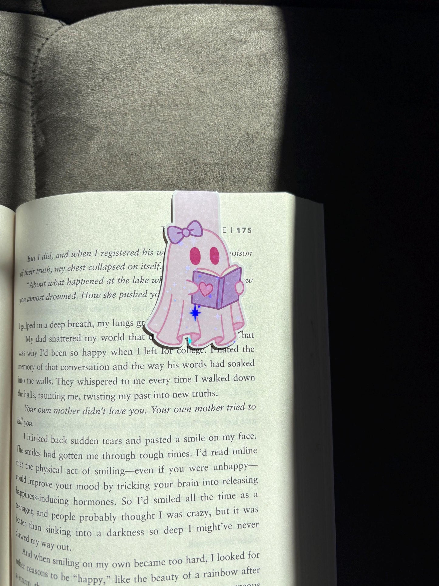 Pink Ghost Bookmark