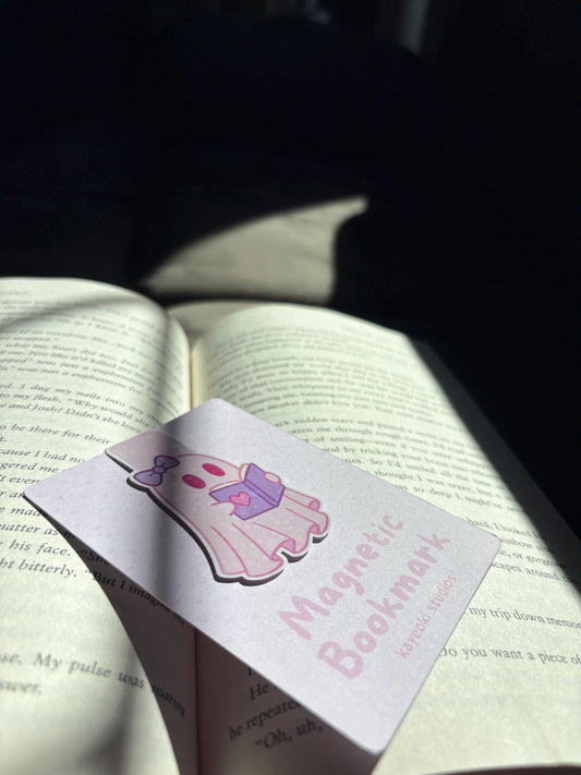 Pink Ghost Bookmark