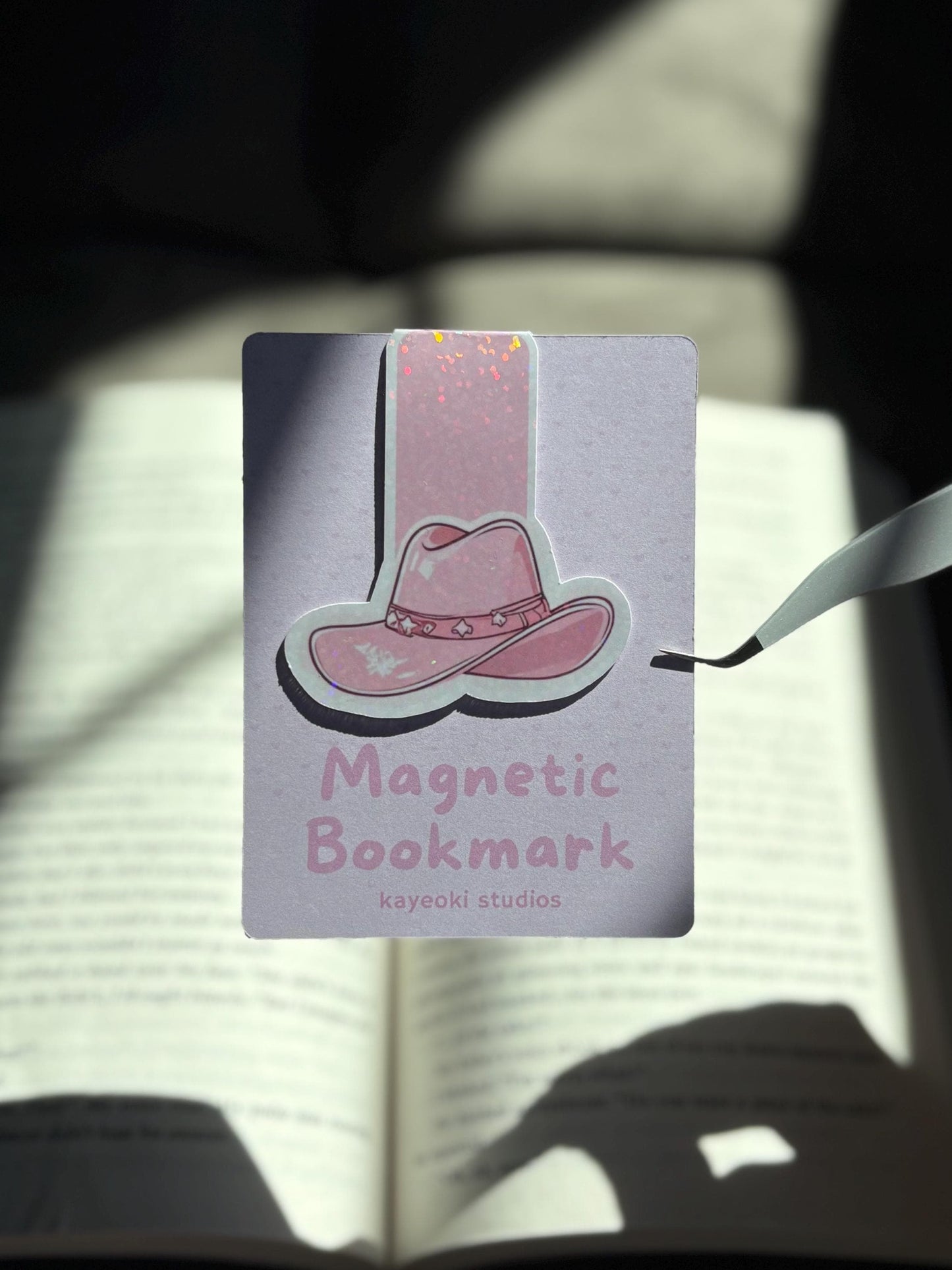 Pink Cowboy Hat Magnetic Bookmark